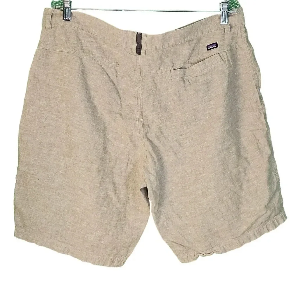 Patagonia Mens Tan Hemp Blend Back‎ Step Shorts 38